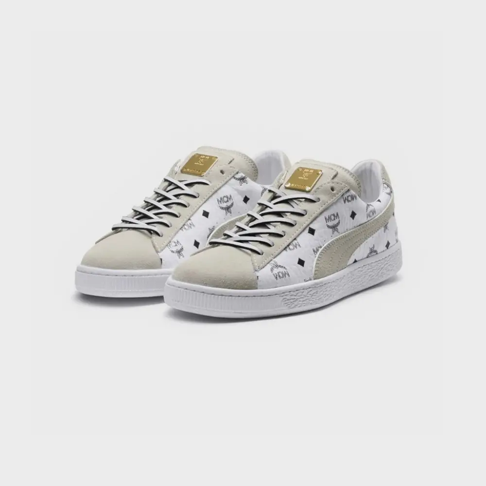 Giày Puma MCM x Suede 'Whisper White' 366299-02 - Ảnh 7