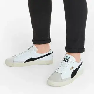 Alternative view of Giày Puma Basket Vintage 'White Black' 374922-01