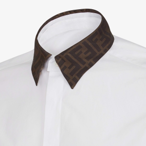 Alternative view of Áo Fendi Contrasting Collar Shirt 'White' FS0795AF03F0QA0