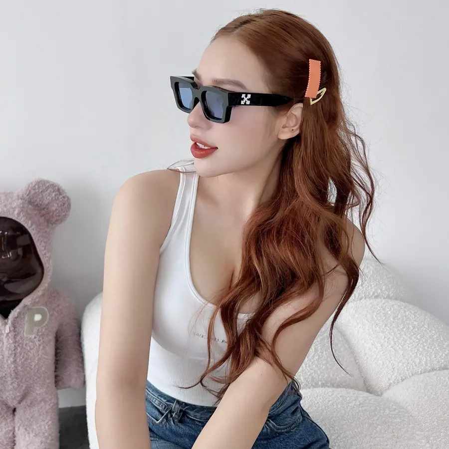 Kính Off-White Virgil Sunglasses 'Blue' OERI008C99PLA0021045 - Ảnh 5