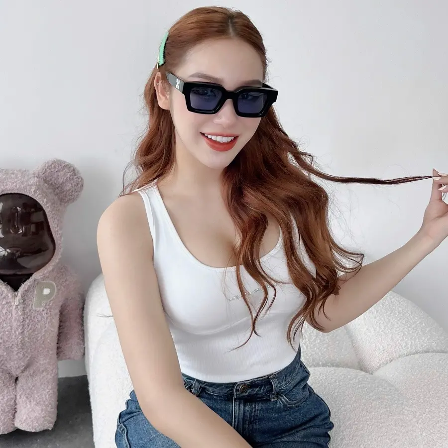 Kính Off-White Virgil Sunglasses 'Blue' OERI008C99PLA0021045 - Ảnh 4