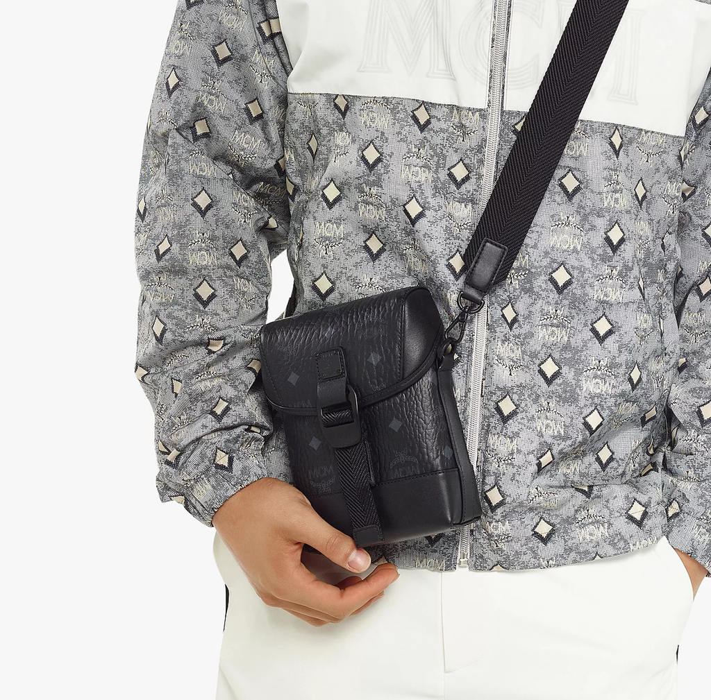 Túi MCM Aren N/S Crossbody in Visetos 'Black' MMRCATA01BK001 - Ảnh 4