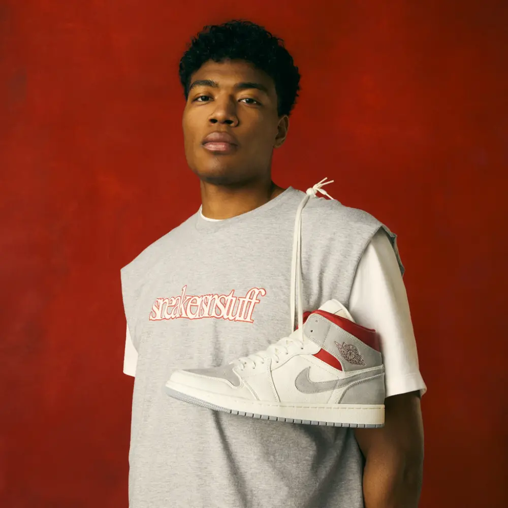 Giày Nike Sneakersnstuff x Air Jordan 1 Mid 'Past, Present, Future' - Ảnh 3