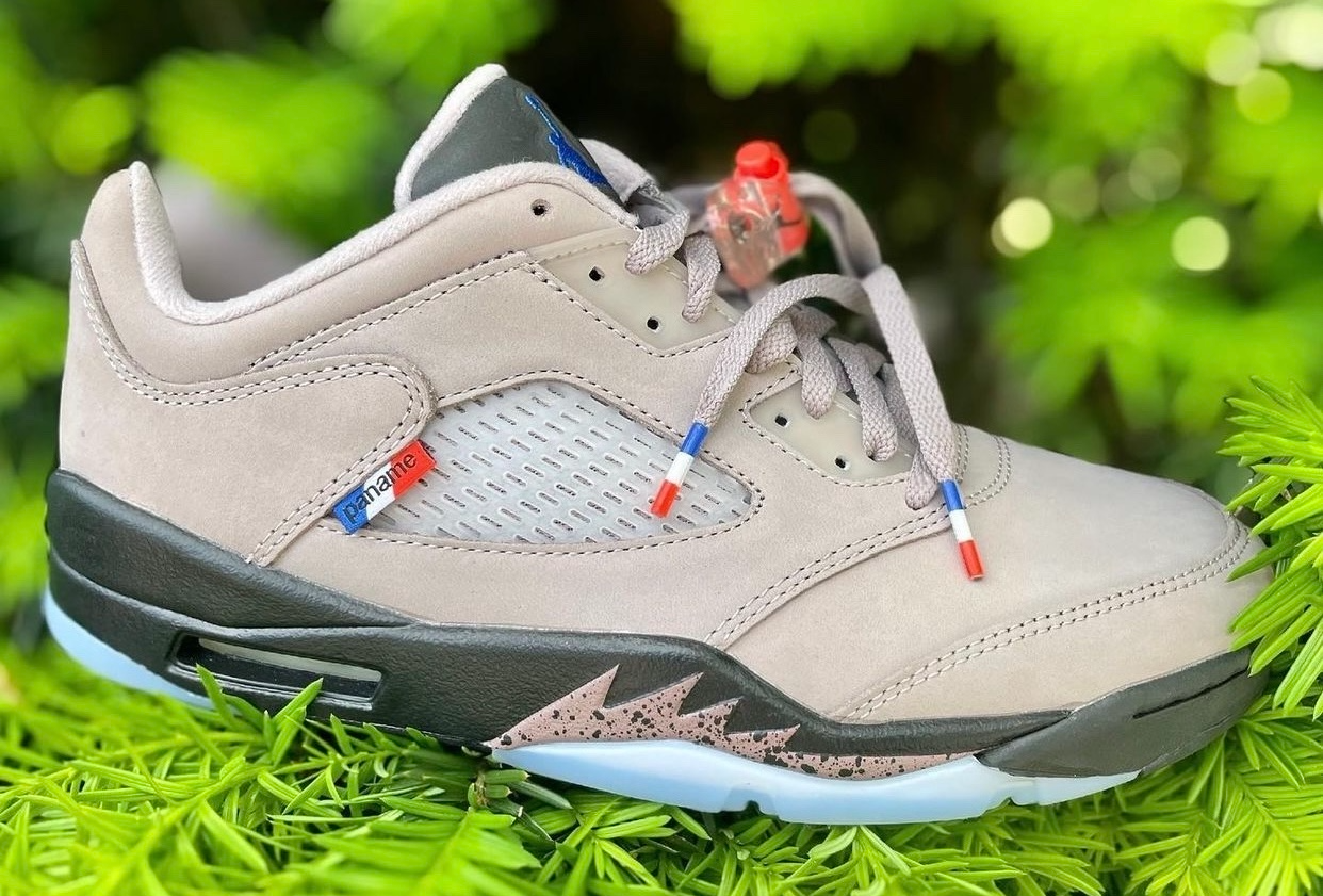 Giày Nike Paris Saint-Germain x Air Jordan 5 Retro Low 'Paname' DX6325-204 - Ảnh 5