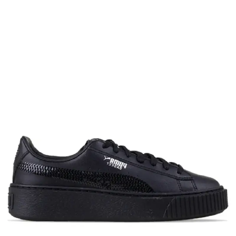 Giày Puma Basket Platform 'Black' 367237-01