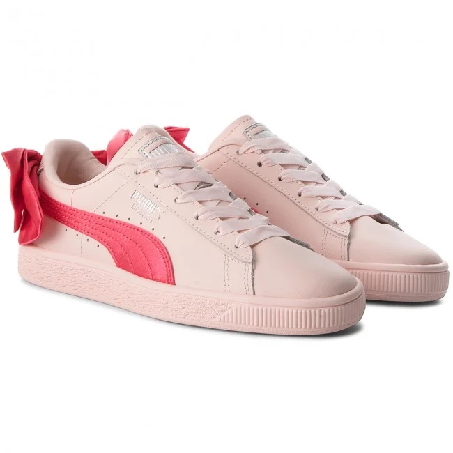 Giày Puma Basket Bow Patent Jr 'Paradise Pink' 367321-02 - Ảnh 7