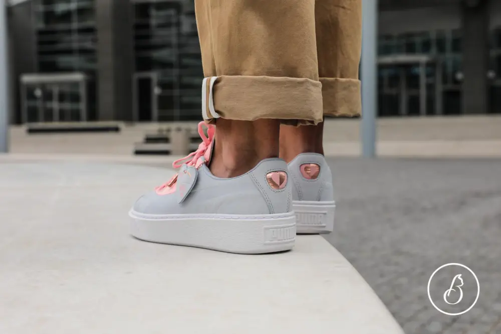 Alternative view of Giày Puma Basket Platform 'Valentine' 366360-01