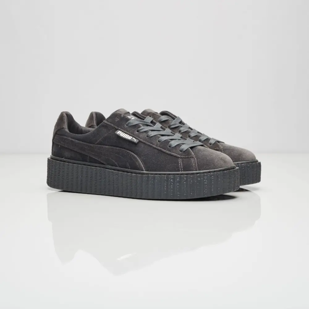 Giày Puma Fenty Rihanna Velvet Creepers 'Grey' 364466-03 - Ảnh 4