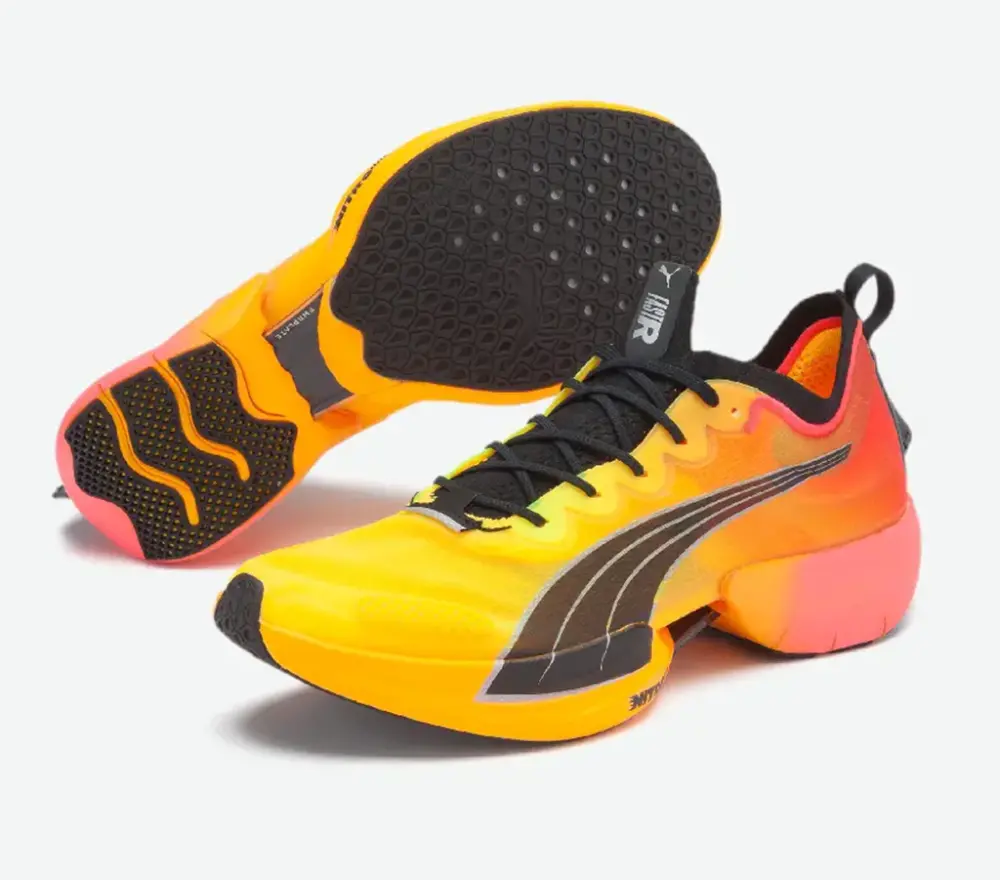 Giày Puma Fast-R Nitro Elite Fireglow 'Yellow Red' 377598-01 - Ảnh 3