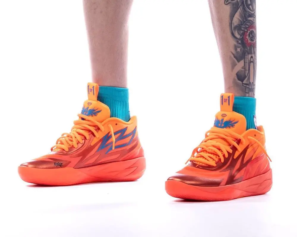 Giày Puma LaMelo Ball MB.02 'Orange' 376442-01 - Ảnh 6