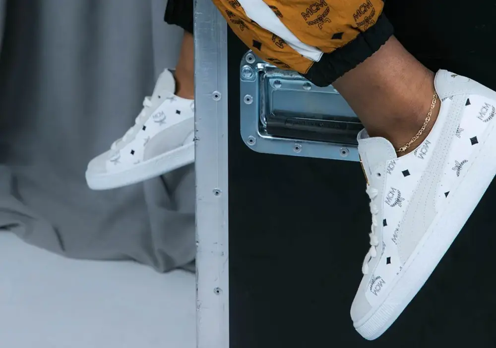 Giày Puma MCM x Suede 'Whisper White' 366299-02 - Ảnh 3