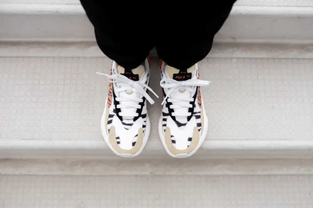 Giày Puma Wmns RS-X3 'Wildcats - Phale Khaki White' 373953-01 - Ảnh 4