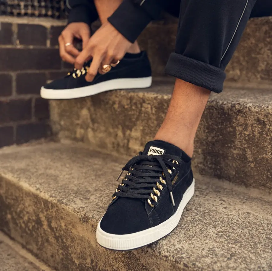 Giày Puma Classic X Chain 'Black Suede' 367391-03 - Ảnh 3
