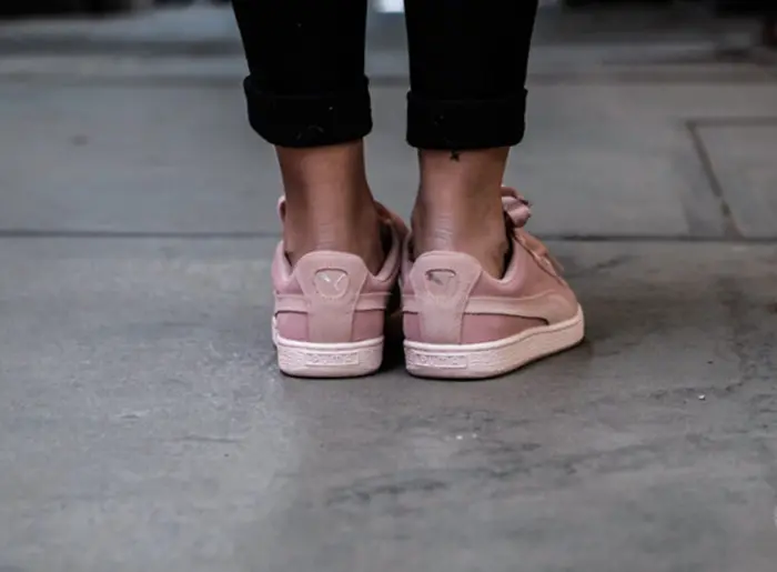 Giày Puma Suede Heart Pebble "Particle Pink" 365210-01 - Ảnh 6