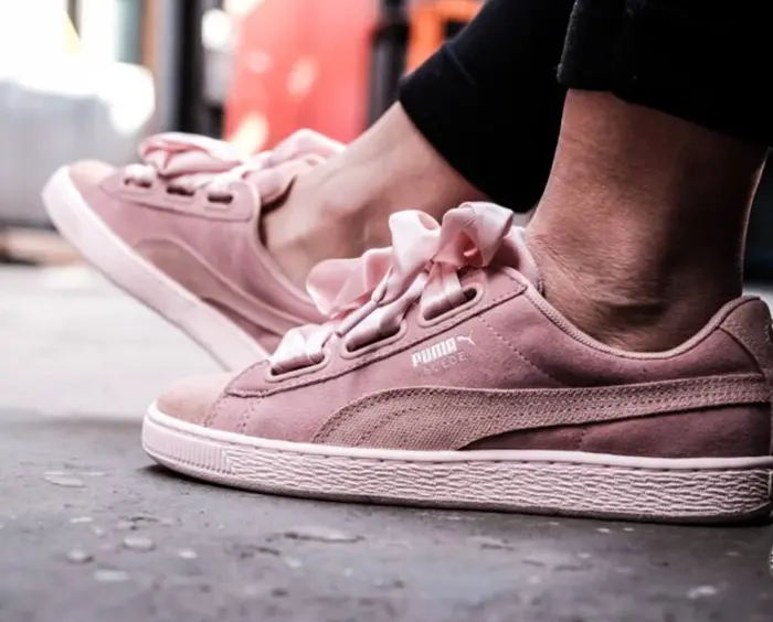 Giày Puma Suede Heart Pebble "Particle Pink" 365210-01 - Ảnh 7