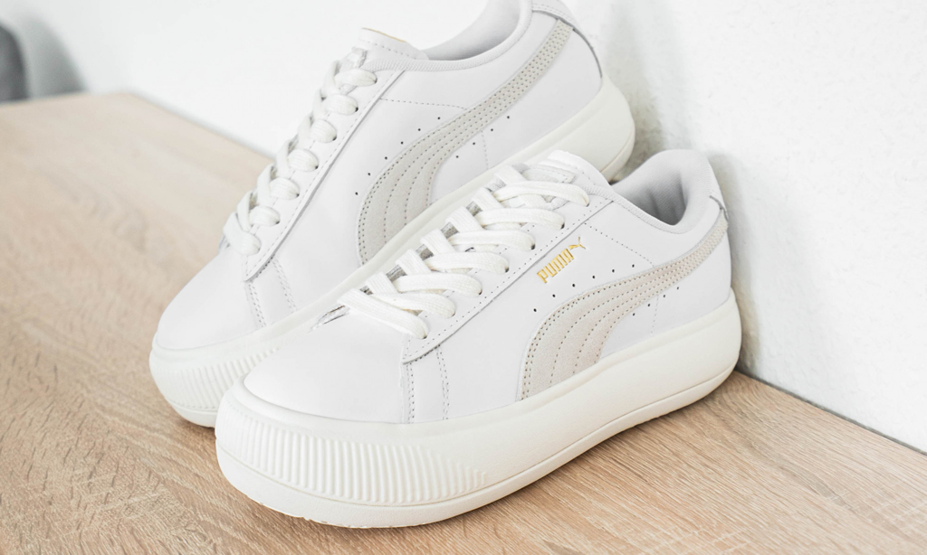 Giày Puma Suede Mayu Leater Wmns 'White' 381042-01 - Ảnh 6