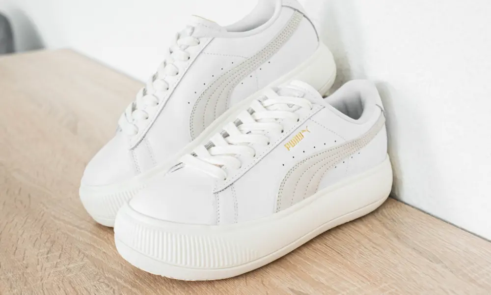 Giày Puma Suede Mayu Leater Wmns 'White' 381042-01 - Ảnh 6