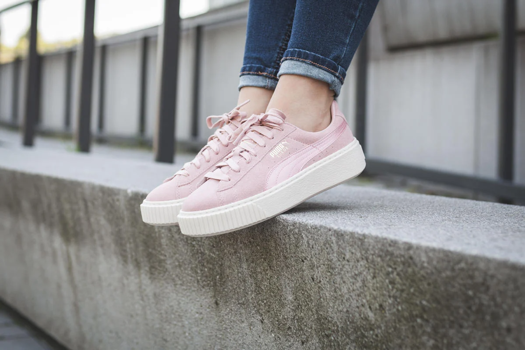 Giày Puma Suede Platform Satin 'Silver Pink' 365828-03 - Ảnh 5