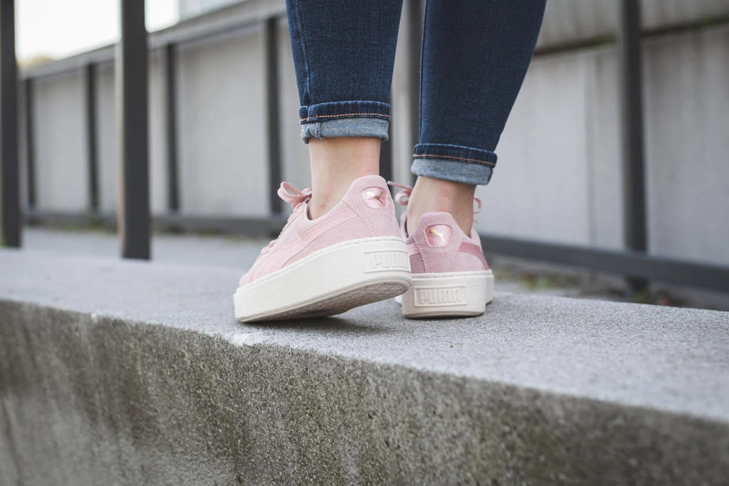 Giày Puma Suede Platform Satin 'Silver Pink' 365828-03 - Ảnh 6