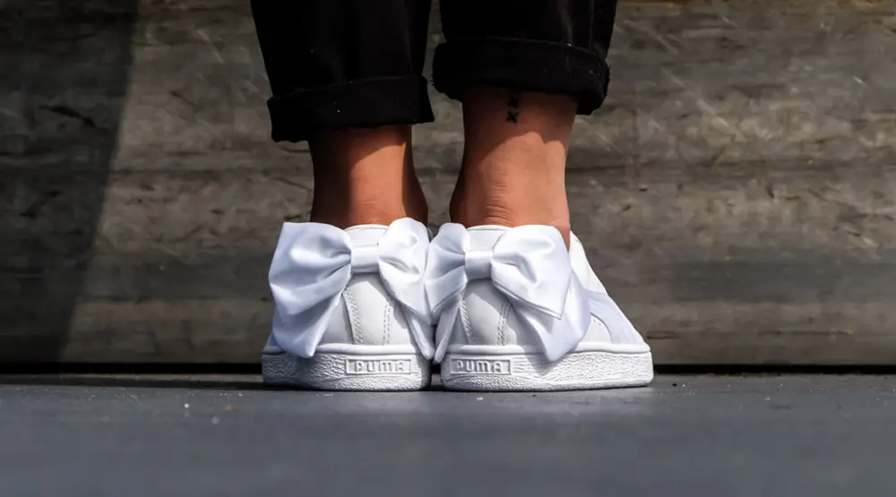Alternative view of Giày Puma Basket Bow 'Cream White' 368224-03