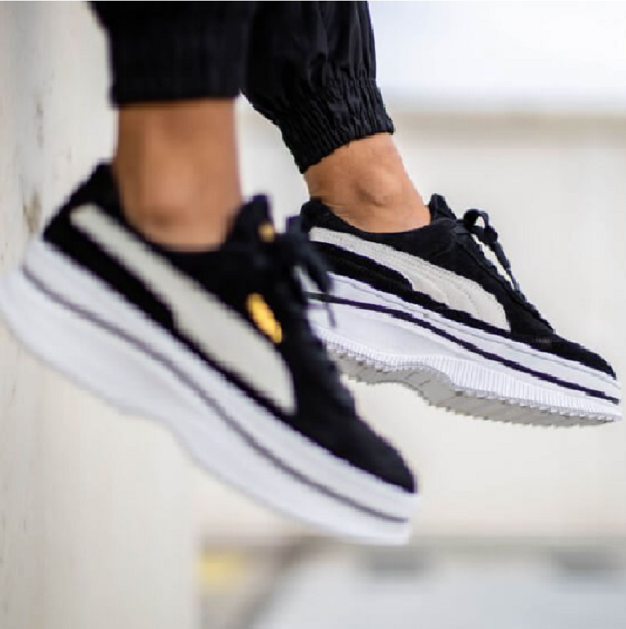 Giày Puma Deva Suede ‘Black Marshmallow’ 372423-03 - Ảnh 4