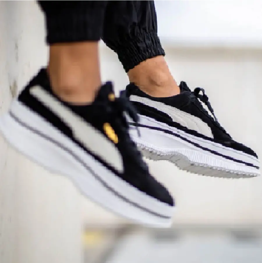 Giày Puma Deva Suede ‘Black Marshmallow’ 372423-03 - Ảnh 4