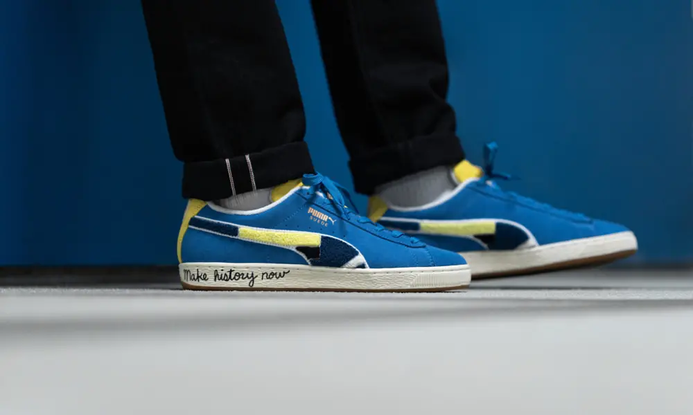 Alternative view of Giày Puma Black Fives x Suede Classic 'Star Sapphire' 381957-01