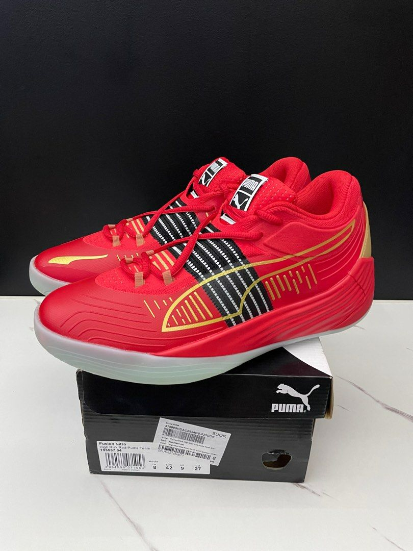 Giày Puma Fusion Nitro 'High Risk Red Team Gold' 195587-04 - Ảnh 6
