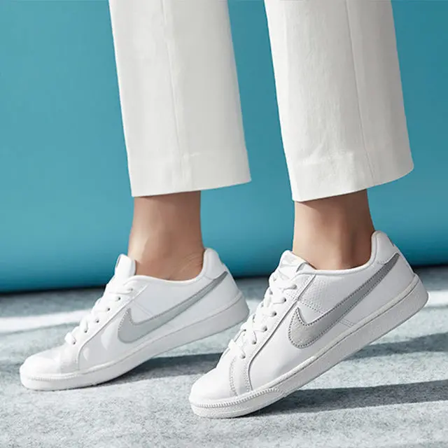 Giày Giày Nike Court Royale White Metallic Silver 749867-100 - Ảnh 5