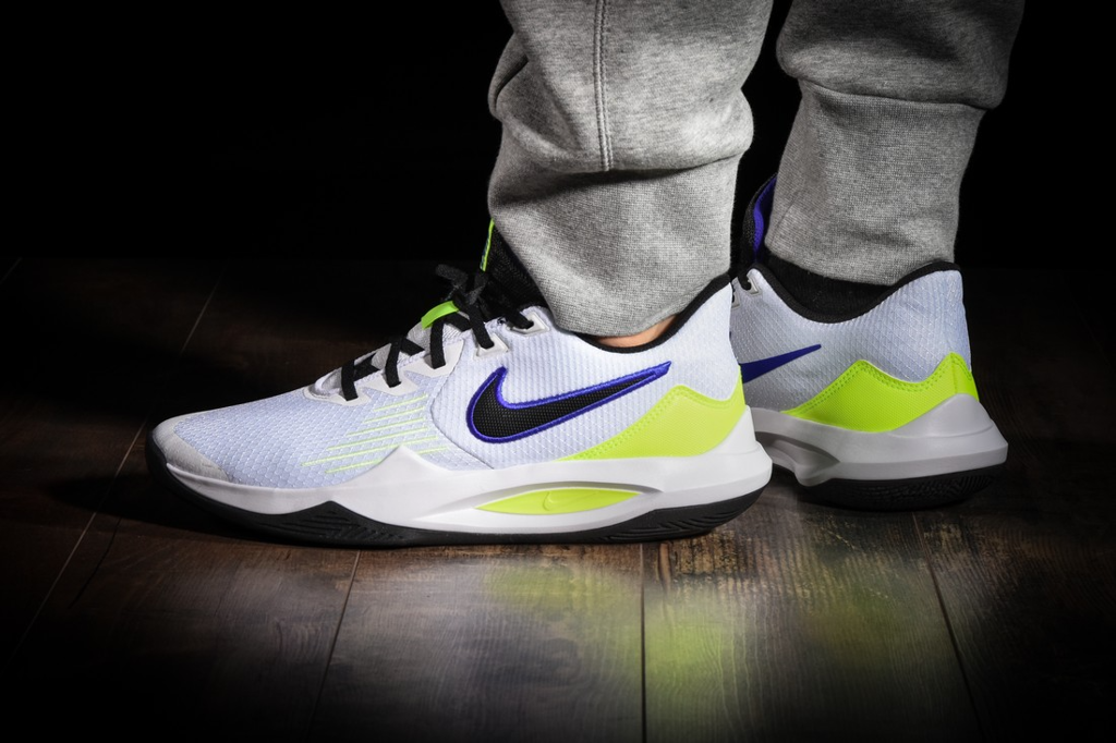 Giày Nike Precision 5 'White Barely Volt' CW3403-100 - Ảnh 3