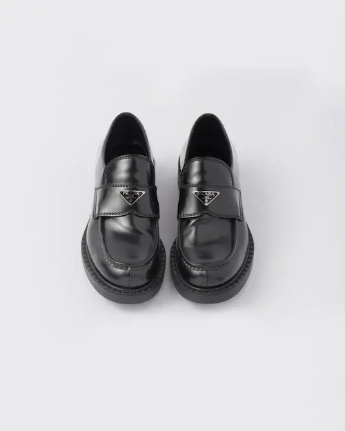 Giày Prada Brushed Leather Loafers 'Chocolate' 2DE127-055-F0002 - Ảnh 3