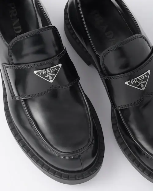 Giày Prada Brushed Leather Loafers 'Chocolate' 2DE127-055-F0002 - Ảnh 6
