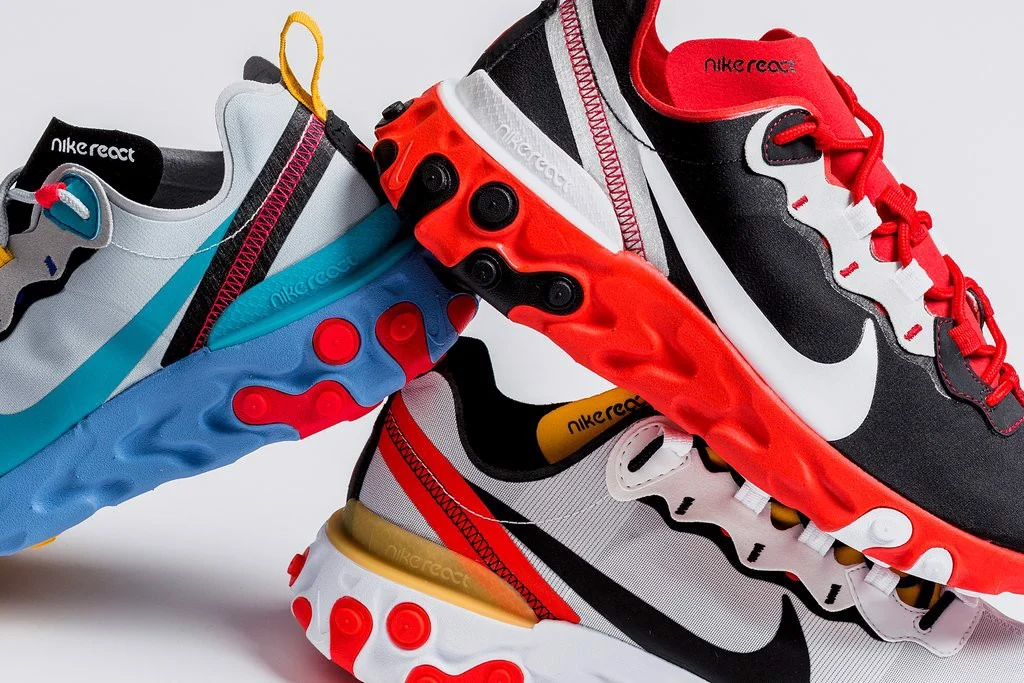 Giày Nike React Element 55 Black White Red Orbit CQ9705-001 - Ảnh 4