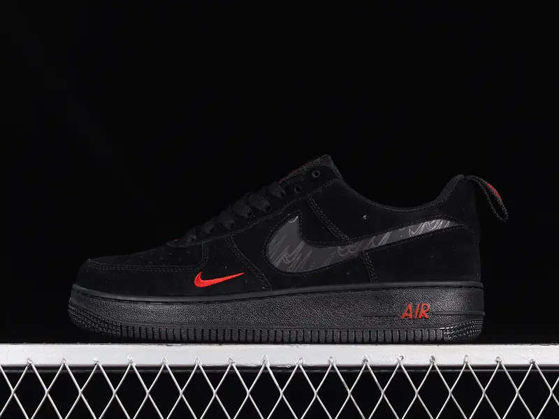 Giày Nike Air Force 1 Low 'Black Orange' DZ4514-001 - Ảnh 4
