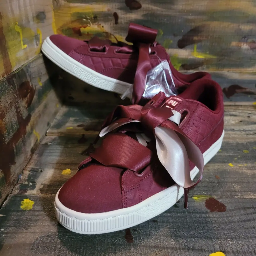 Giày Puma Wmns Suede Heart Quilt 'Cordovan' 365462-01 - Ảnh 6