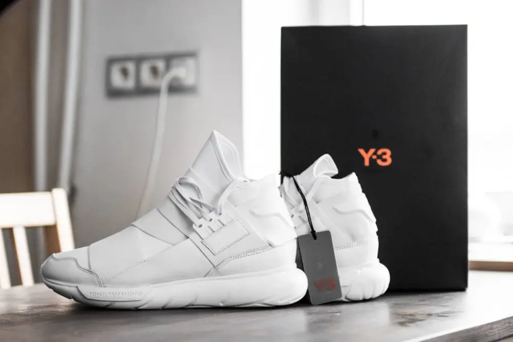Giày Adidas Y3 Qasa Hi Triple White AQ5500 - Ảnh 4