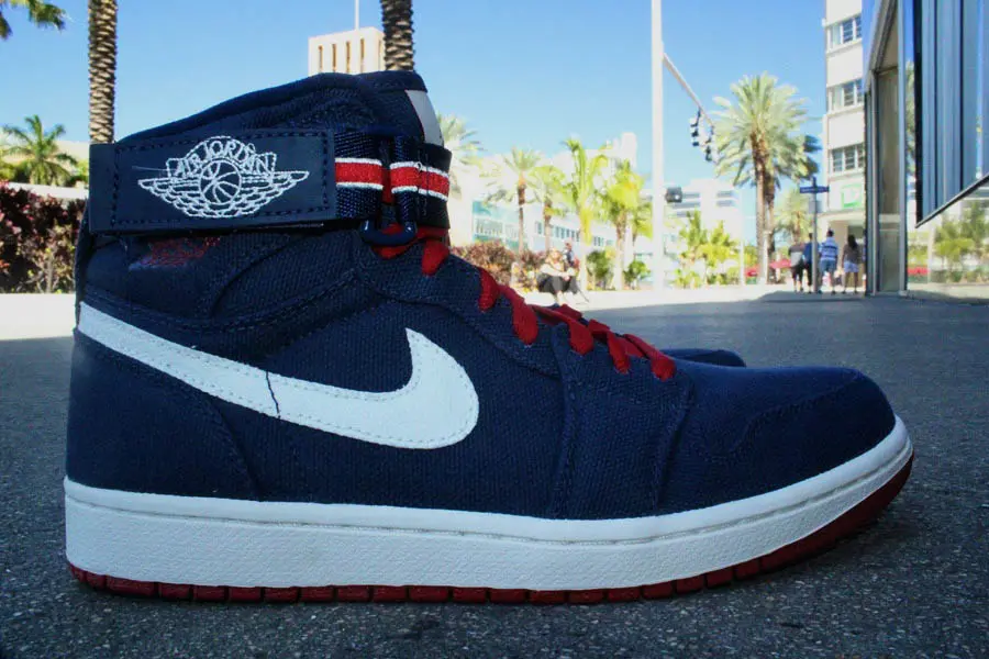 Giày Nike Air Jordan 1 High Strap 'Olympic' 342132-461 - Ảnh 4