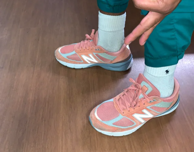 Giày New Balance 990v5 Made In USA ‘Sunrise Rose’ M990SR5 - Ảnh 3