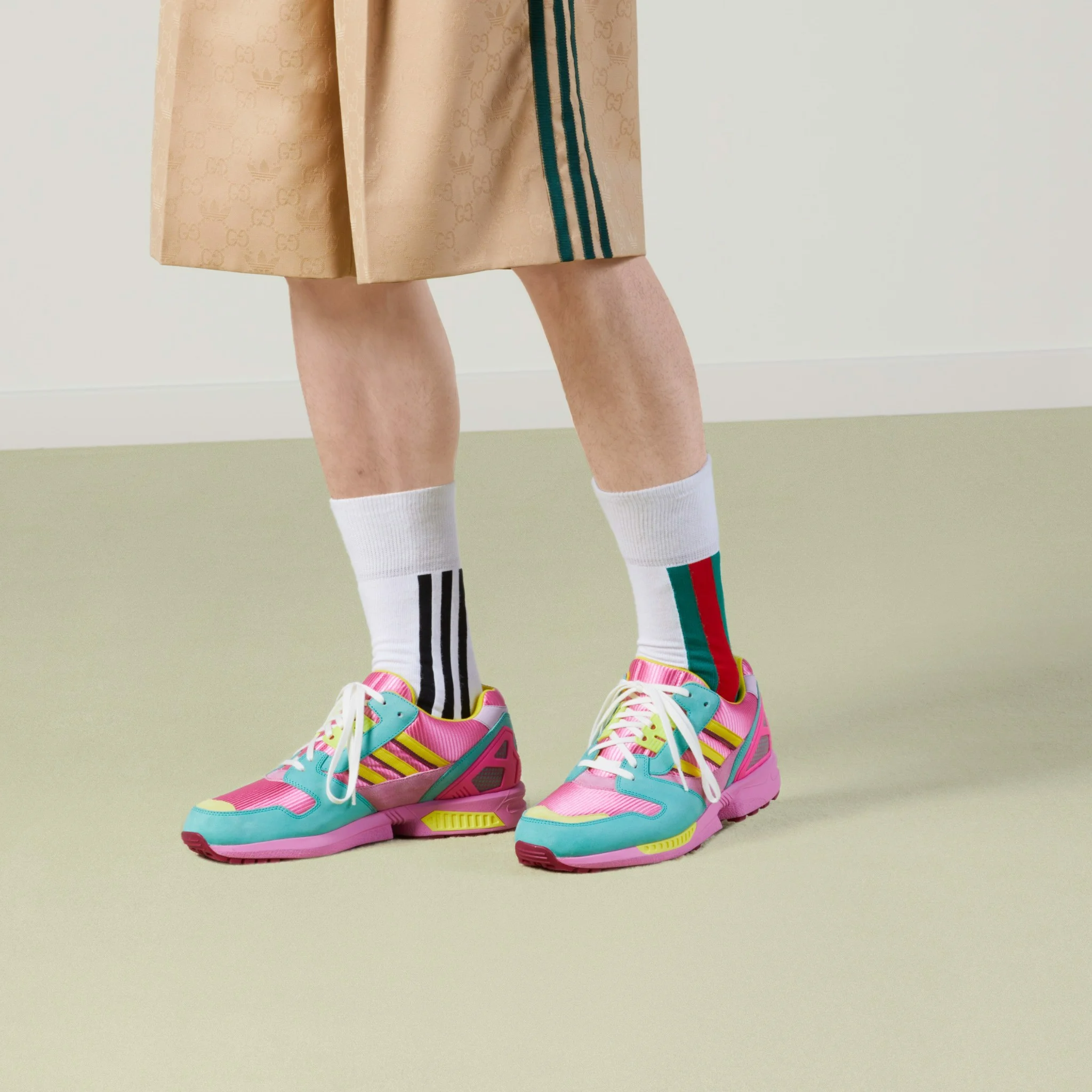 Giày Adidas X Gucci Zx8000 Sneaker 'Pink Aquamarine' 721936-AAA9E-3942 - Ảnh 2