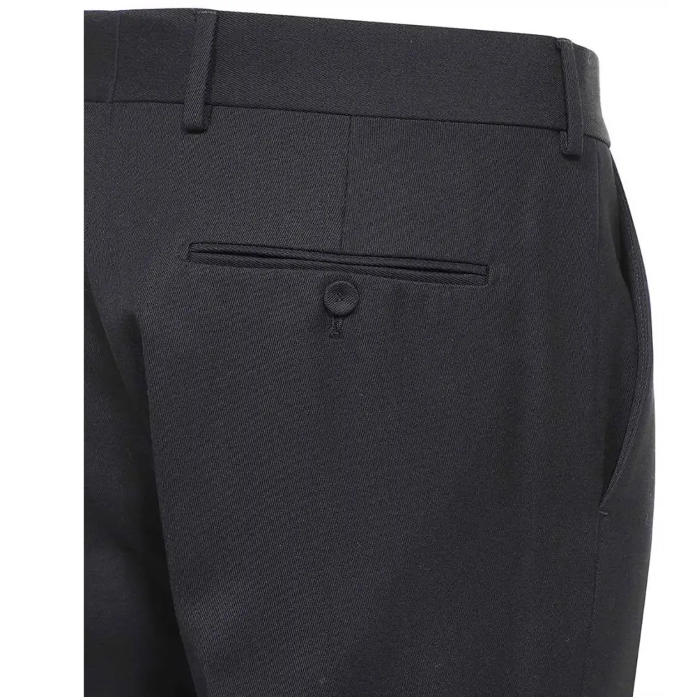 Quần Fendi Logo Plaque Tailored Trousers 'Black' FB0366-AL5A-F0QA1 - Ảnh 3