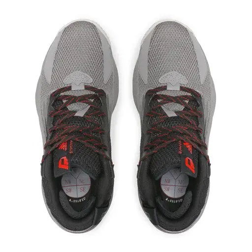 Giày Adidas Dame 'Black Grey Red' HR1558 - Ảnh 4