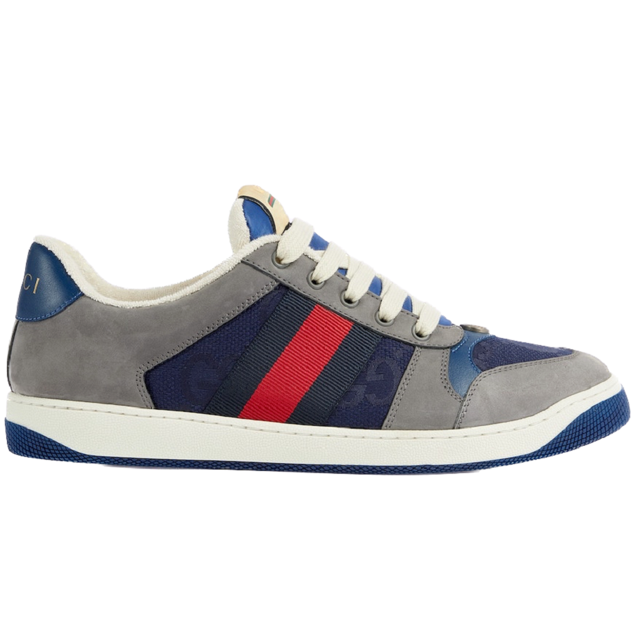 Giày Gucci GG Screener Sneaker 'Grey Suede' 576223-FAA3T-4551