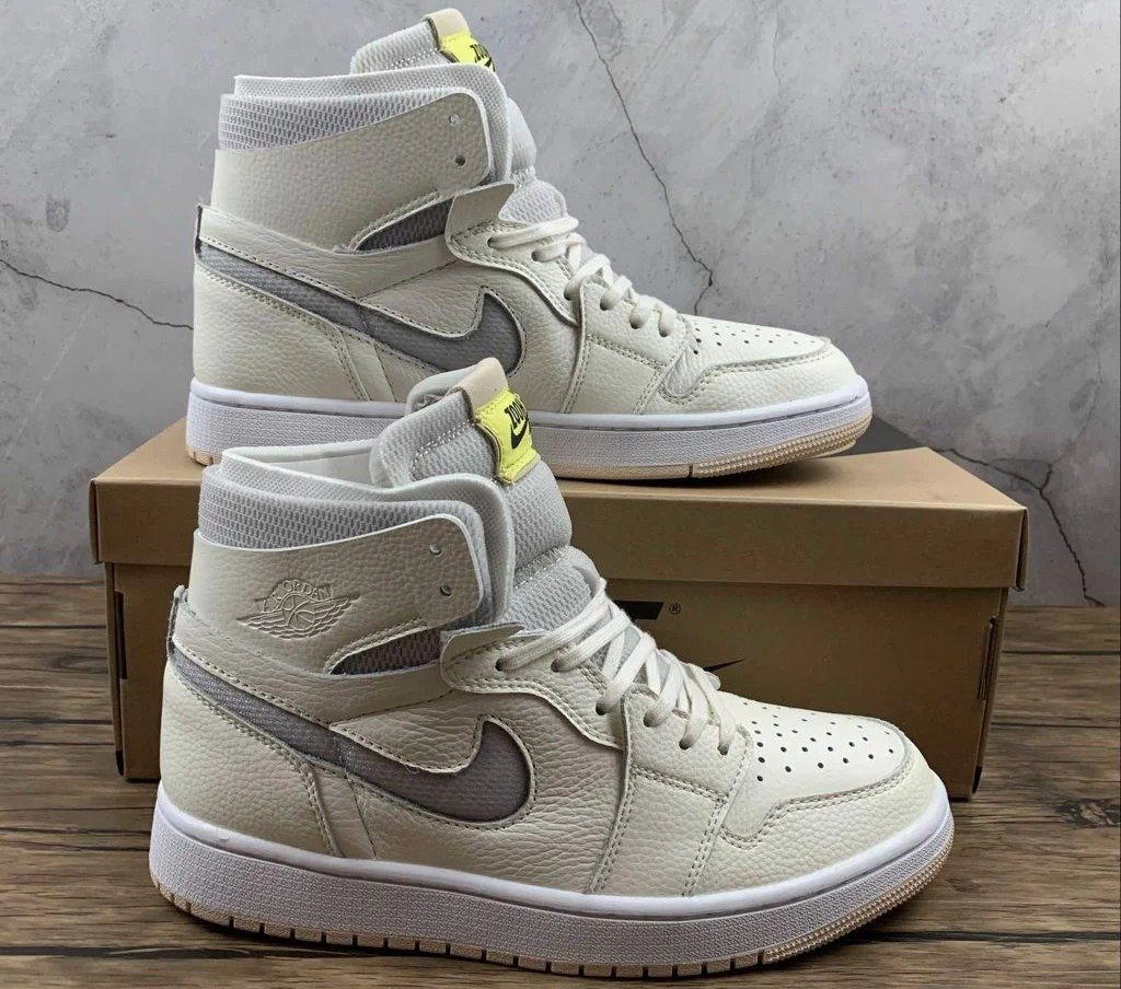 Giày Nike Wmns Air Jordan 1 High Zoom 'Pearl White' CT0979-107 - Ảnh 3
