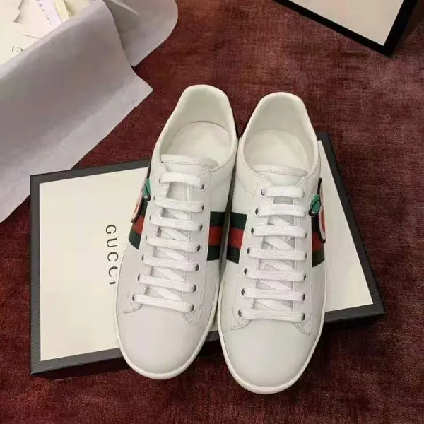 Giày Gucci Wmns Ace Low 'GG Apple Patch White' 611377-DOPE0-9064 - Ảnh 3