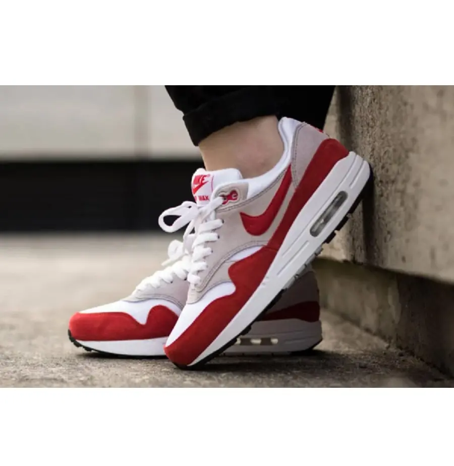 Alternative view of Giày Nike Air Max 1 GS ‘Red’ 555766-146