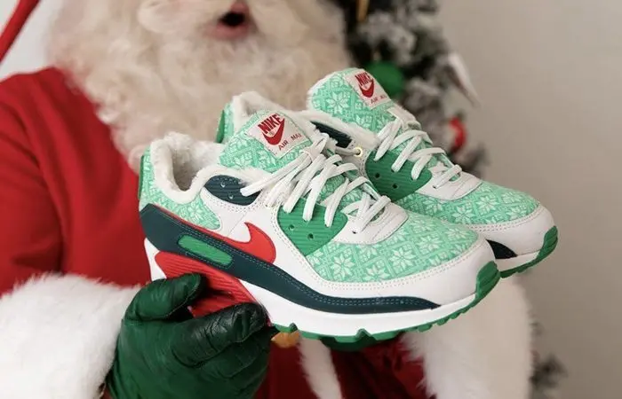 Giày Nike Air Max 90 'Christmas Sweater' DC1607-100 - Ảnh 4