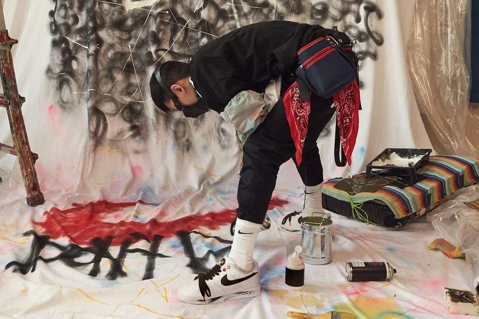 Giày Nike G-Dragon x Air Force 1 '07 'Para-Noise 2.0' DD3223-100 - Ảnh 3