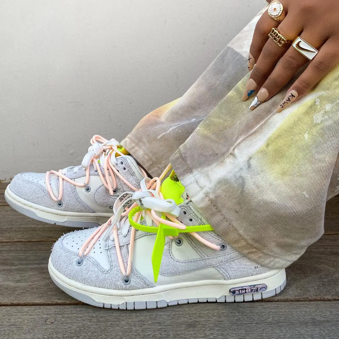 Giày Nike Off-White x Dunk Low 'Lot 12 of 50' DJ0950-100 - Ảnh 2