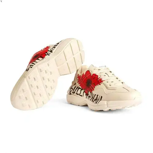 Giày Gucci Wmns Rhyton 'Gucci Hawaii Poppy Print' 631708-DRW00-9522 - Ảnh 3