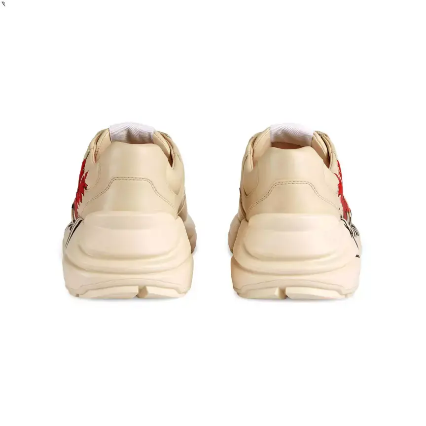 Alternative view of Giày Gucci Wmns Rhyton 'Gucci Hawaii Poppy Print' 631708-DRW00-9522